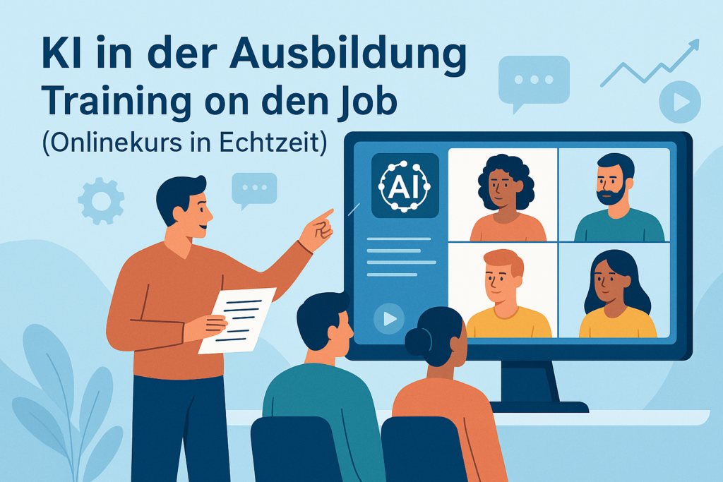 Praxisnaher Onlinekurs „KI in der Ausbildung“. Echtzeit-Unterricht, 4 × 120 Min., monatliche Termine, Zertifikat. Für Ausbilder & Fachkräfte | AEVO-Ausbilderschein mit Christina Himmelmann